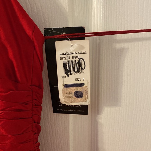 Carmen Marc Volvo Red evening dress size 8-CHRISTMAS!! - Picture 3 of 6